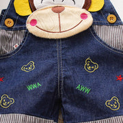 IENENS Summer Thin Cartoons Shorts Baby Toddler Boy Jeans Overalls Dungarees Child Kids Boys Denim Trousers Infant Short Pants