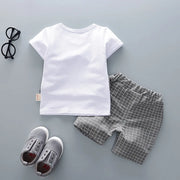 New Summer Children Boys Girl Cotton Clothes Kids Bowknot T-Shirt Shorts 2pcs/Sets Toddler Fashion Clothing Sets Baby Tracksuits
