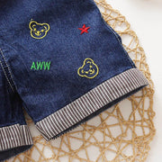 IENENS Summer Thin Cartoons Shorts Baby Toddler Boy Jeans Overalls Dungarees Child Kids Boys Denim Trousers Infant Short Pants