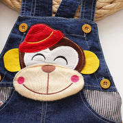 IENENS Summer Thin Cartoons Shorts Baby Toddler Boy Jeans Overalls Dungarees Child Kids Boys Denim Trousers Infant Short Pants