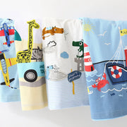 2023 Summer 2-10T Children'S Birthday Clothing Dinosaur Car Striped Print Short Sleeve Basic Tops Cartoon T-Shirt For Kids Boy