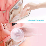 1/2 Pack Portable Breast Milk Saver Breast Milk Collector BPA-Free Flexible Silicone Breast Shield Manual Breast Pump