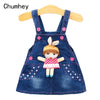 1-4T Baby Sundress Summer Girls Denim Pinafore Overalls Kids Jeans Dress Cute Outwear Sweat Toddlers Clothing Infant Clothes