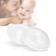 1/2 Pack Portable Breast Milk Saver Breast Milk Collector BPA-Free Flexible Silicone Breast Shield Manual Breast Pump