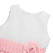Kids Girls Pleated Flower Girl Dress Pageant Wedding Vestidos Birthday Party Dresses 4-14 Years Summer Chiffon Princess Dress