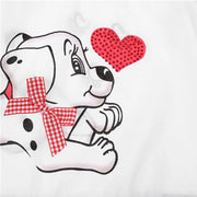 Baby Girls Summer Cute Dress Lovely Bowknot Cartoon Dog Print O-Neck Fly Sleeve Casual Dresses for Girl Children Dresses