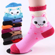 5 pairs / Pack Children Socks Cotton spring & autumn cartoon lace girls socks 1 to 9 year kids socks for girls