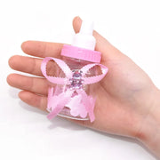 12pcs Mini Feeding Bottles Girl Boy Baby Shower Favor Boxes Package Christening Baptism Party Supplies Chocolate Candy Gift Bags