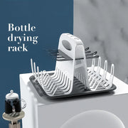 Portable Cleaning Dryer Baby Milk Bottle Drying Rack Bottle Dryer Holder for Feeding Bottles Accessories Drain Tray Water Cup