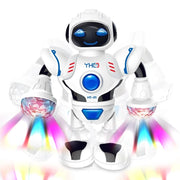 Mini Automatic Dancing Robot YH6233 Intelligent Electric Simulated Educational Robot Light And Music Model Robotic Toys Kids