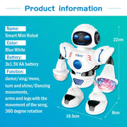 Mini Automatic Dancing Robot YH6233 Intelligent Electric Simulated Educational Robot Light And Music Model Robotic Toys Kids