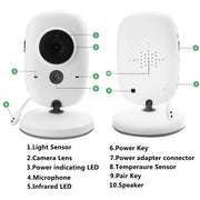 VB603 Baby Monitor Wireless Security Protection Video Surveillance With Temperature Display Screen Two Way Audio Indoor Camera