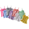 Girls Sleeveless T-shirts Kids Tops  2-8Y Children Underwear Baby Camisole Toddler Singlets 2023 Summer Tank Top