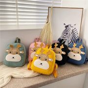 High capacity Cartoons bag School Backpack Kids School Bags For Girls Kids Bag Splicing Fawn Bags For fashion  Animal cute bear