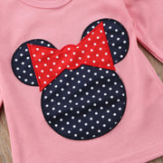 2-7 Years Kids Girls Long Sleeve T-Shirts Polka Dot Casual Cute Blouse Tops Toddler Baby Autumn Spring Clothes