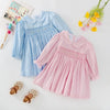 Baby Girls Dresses With Embroidery & Smocking Toddler Girl Dress Children Spring Autumn Party Clothing 1-5Y