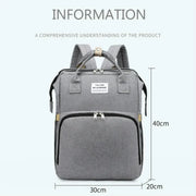 New Diaper Baby Bags with Bed Mummy Bag Waterproof Nylon Maternity Nappy Moms Backpack Baby Nursing Changing Bag For Baby Care