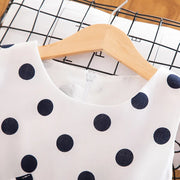 3-12 Years Girls Polka-Dot Dress 2023 Summer Sleeveless Bow Ball Gown Clothing Kids Baby Princess Dresses Children Clothes