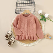 Children Baby Loose Sweater Knitted Autum Winter Baby Boy Girl Clothes Round Neck Kid Toddler Girl Boy Pullover Baby Outerwear